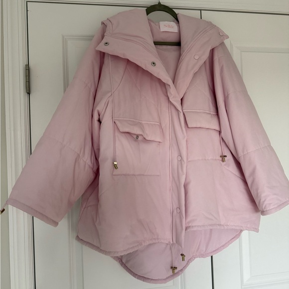 Selkie Baby Soft Pink Hooded Puffer – (XS) – $165 - Picture 2 of 5
